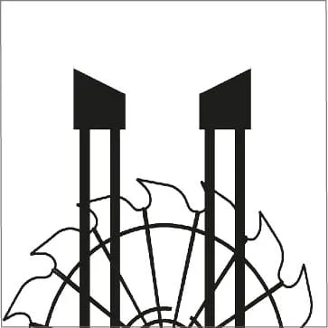 치형 - 교차형 톱니