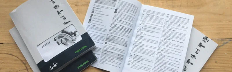 Festool 사용 설명서